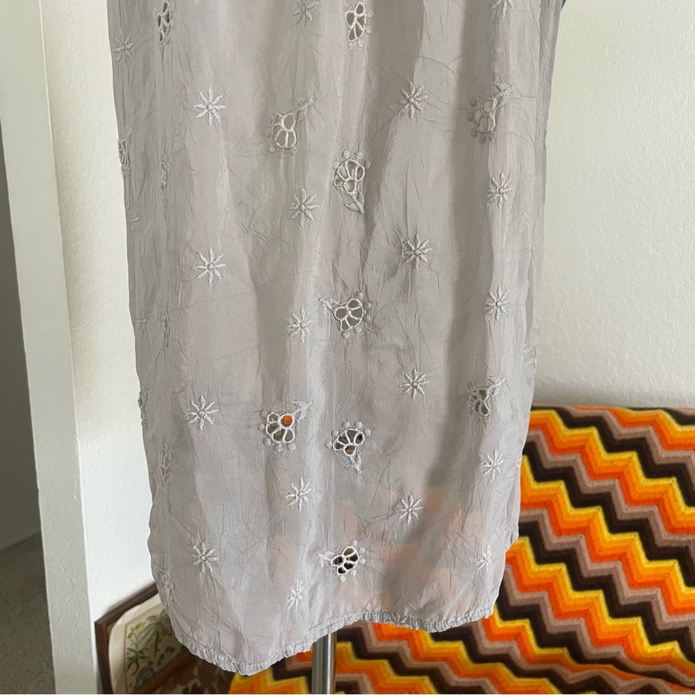 Johnny Was Marietta Cap Sleeve Eyelet Blouse - Picture 9 of 11